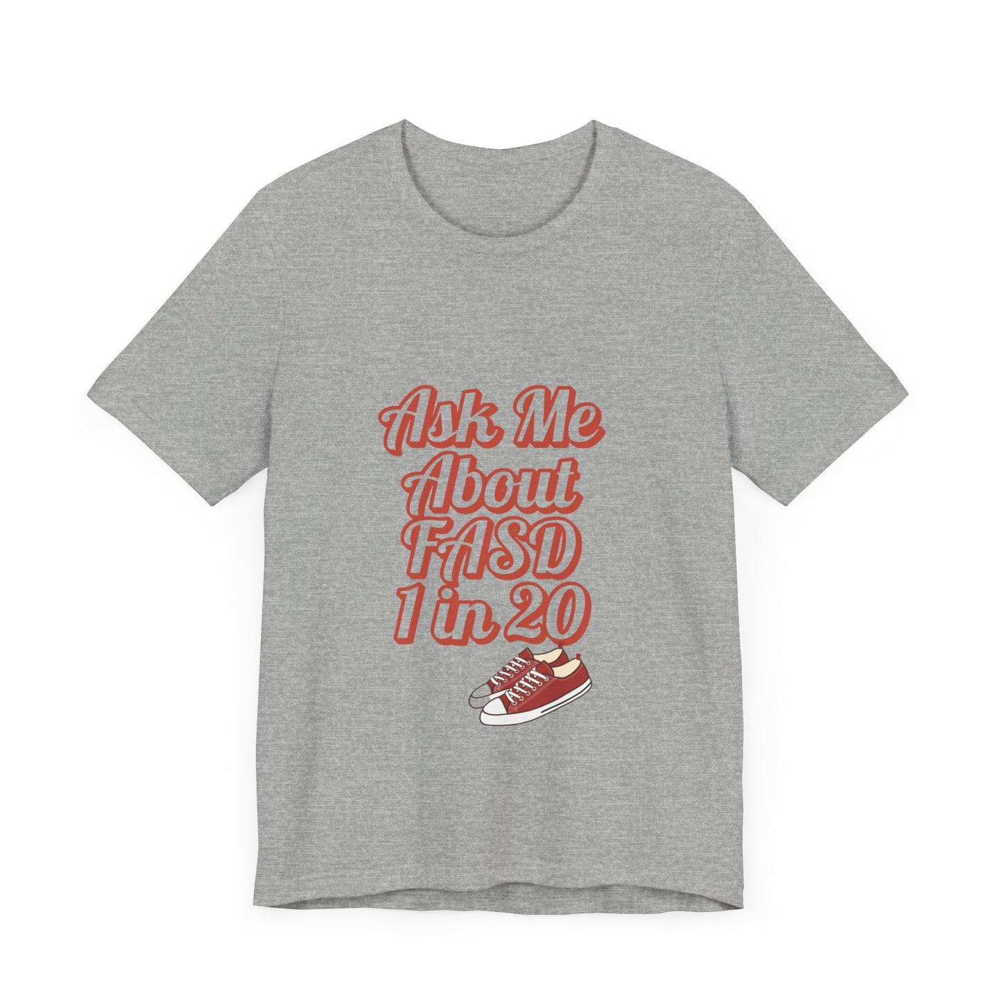 Ask Me About FASD Unisex Tee - Awareness Shirt, Casual Wear, Gift for Advocates, Fundraiser Apparel, Mental Health Awareness