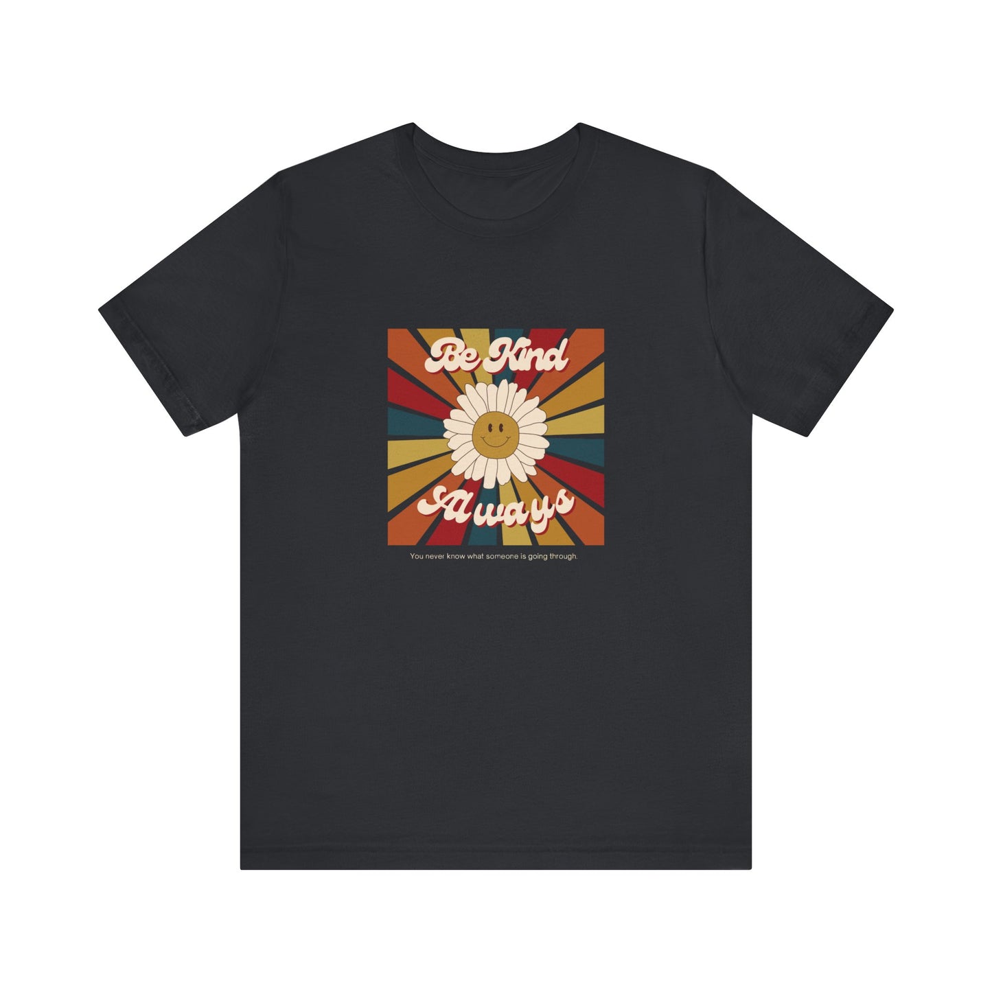 Be Kind Always Retro Daisy T-Shirt – Mental Health Awareness Tee, Vintage Style Graphic Shirt